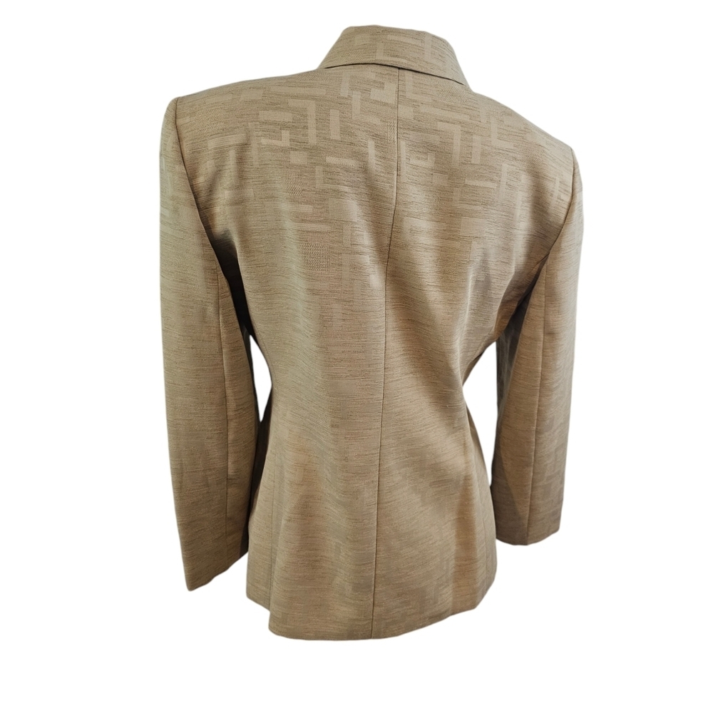Le Suit Size 8P Taupe Color Skirt Suit - Picture 5 of 9